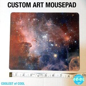 Space Galaxy custom art print computer mouse pad 9 inch rectangle